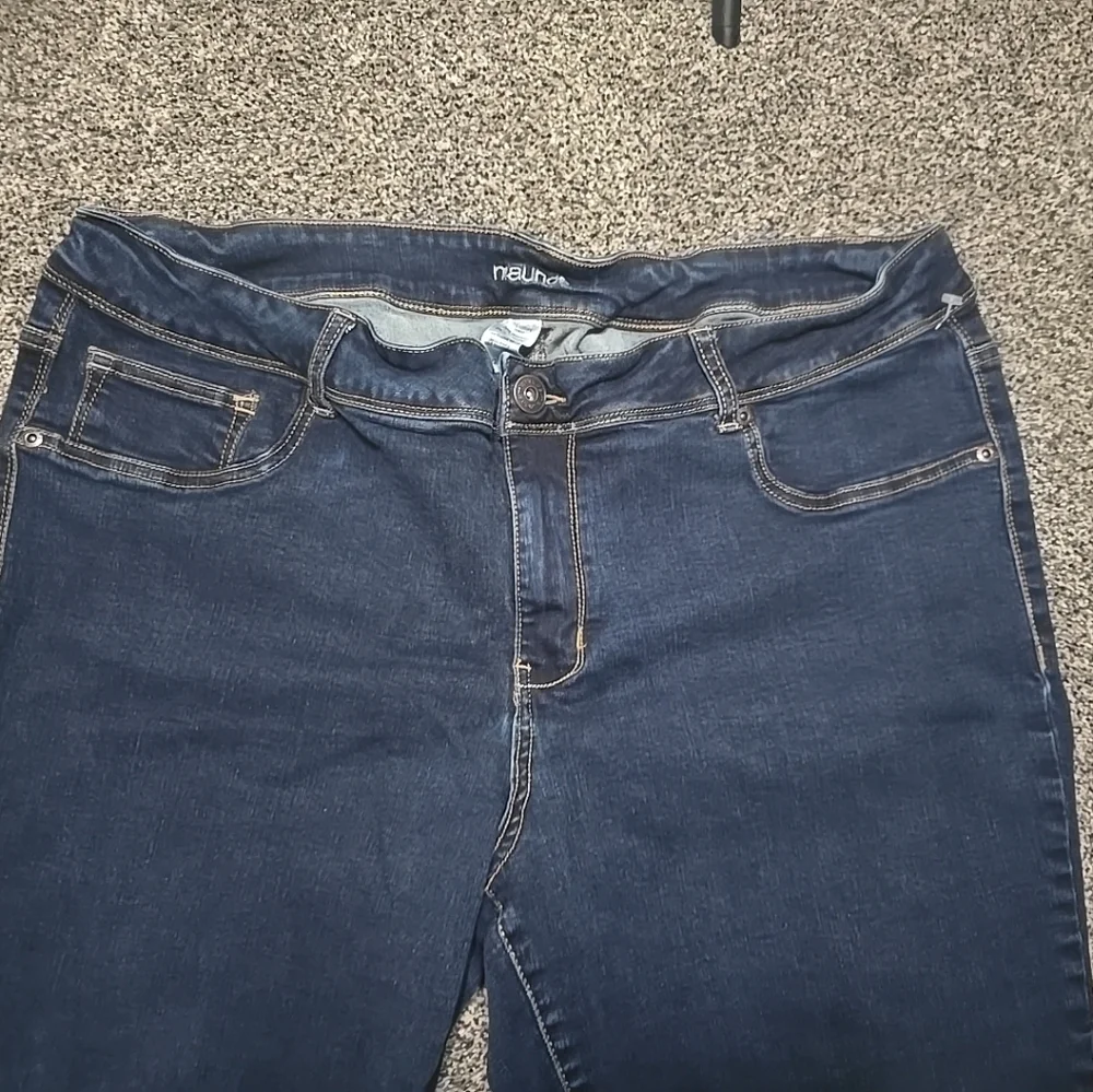 Maurices Dark Blue Skinny Jeans Stretchy Womens Size 22 Reg. - Picture 14 of 15